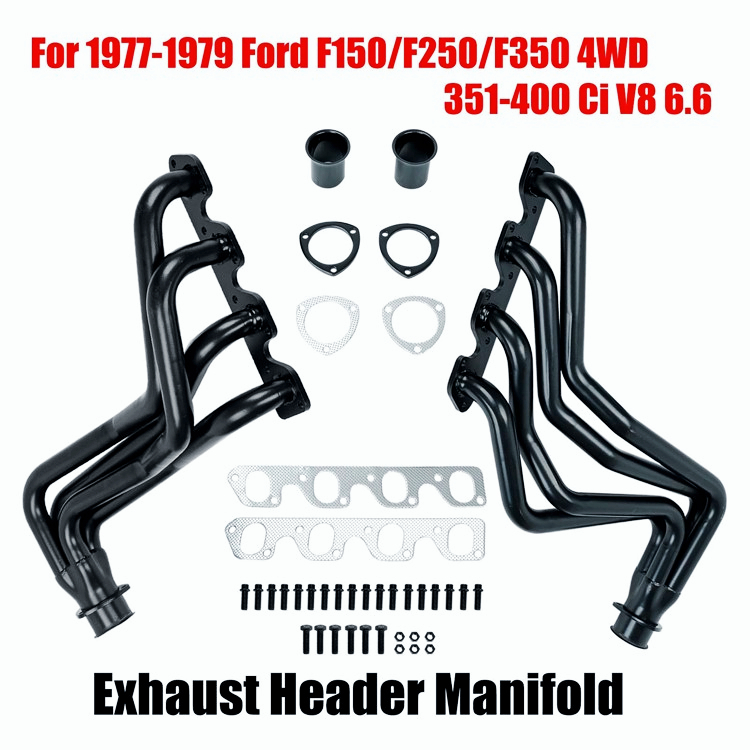 Exhaust Header For 77-79 F150/250/350/Bronco 4WD 351-400 Ci V8