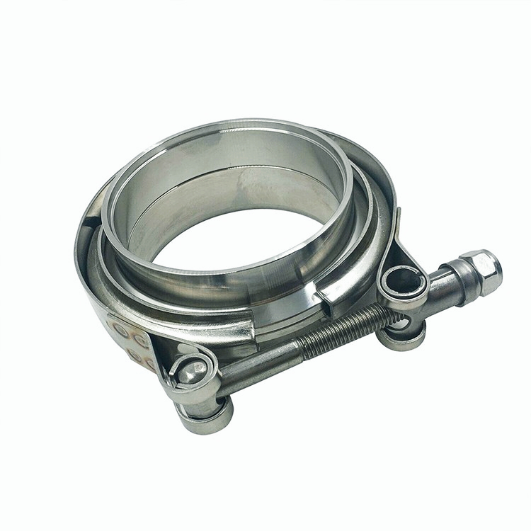 3.5" V-Band Flange & Clamp Kit for Turbo Exhaust Downpipes Stainless Steel