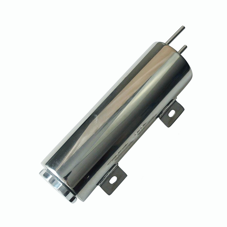 3" x 10" 32 OZ Polished Stainless Steel Radiator Overflow Tank Catch Can